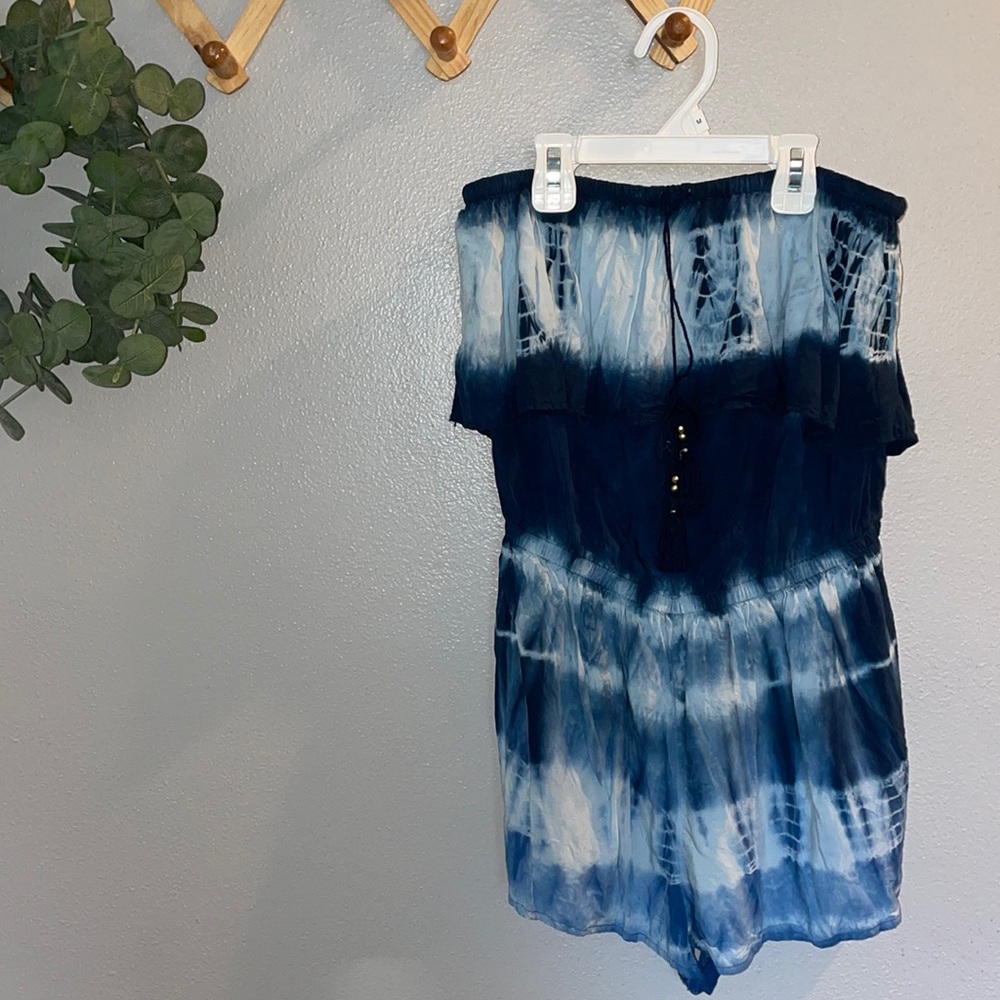 Strapless American Eagle Tie Dye Romper